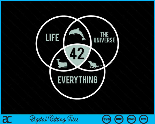 Life The Universe And Everything 42 Answer To Life SVG PNG Cutting Printable Files