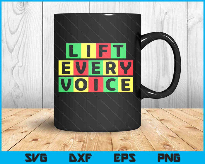 Lift Every Voice Black National Anthem Black Pride History SVG PNG Digital Printable Files