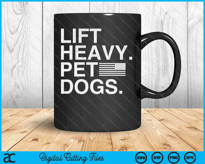 Lift Heavy Pet Dogs Gym for Weightlifters SVG PNG Cutting Printable Files