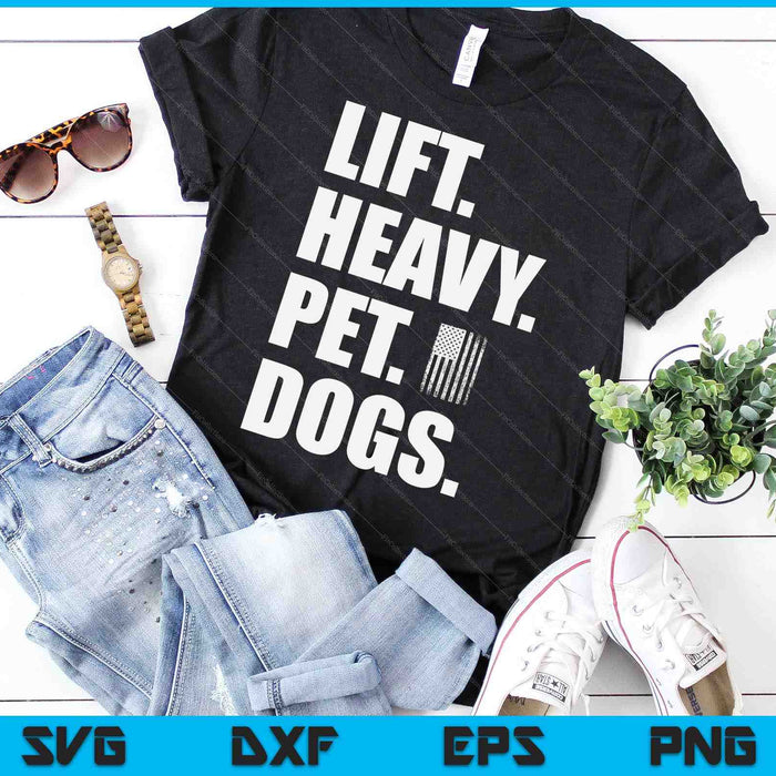Lift Heavy Pet Dogs Weightlifting SVG PNG Digital Printable Files