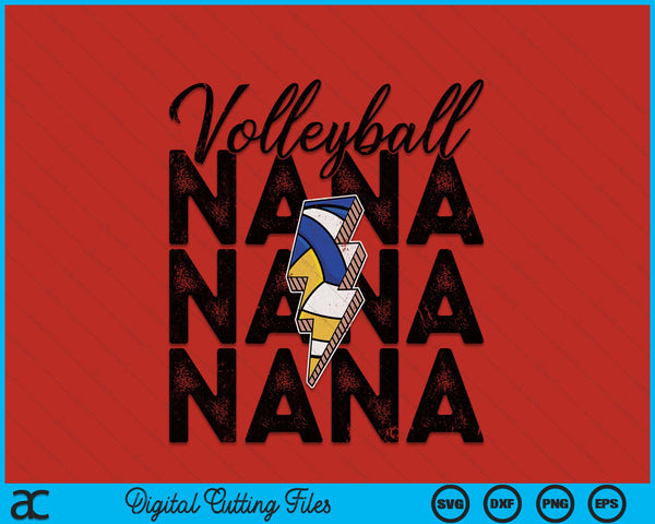 Lightning bolt American volleyball papa SVG cut file