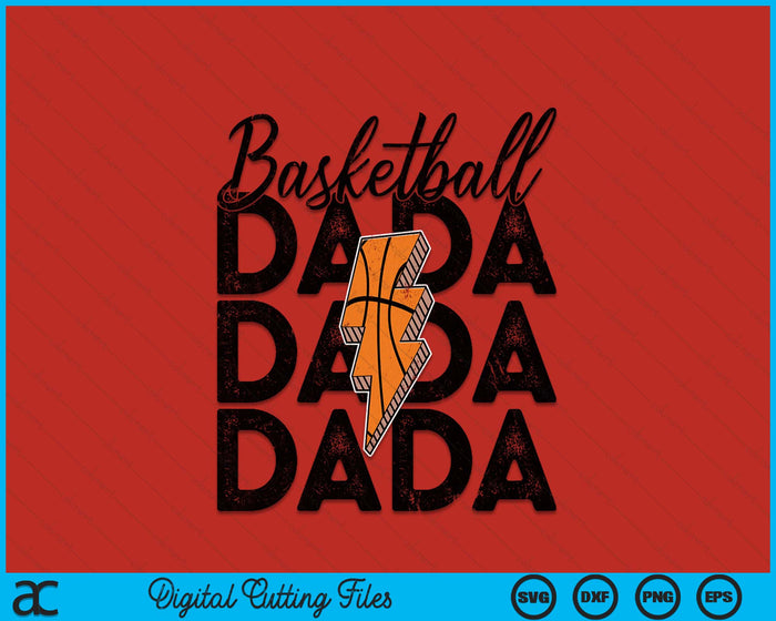 Lightning Bolt Basketball Dada SVG PNG Digital Printable Files