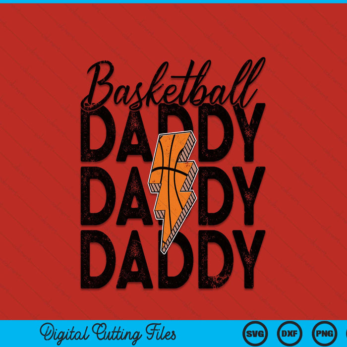 Lightning bolt basketball daddy SVG cut file