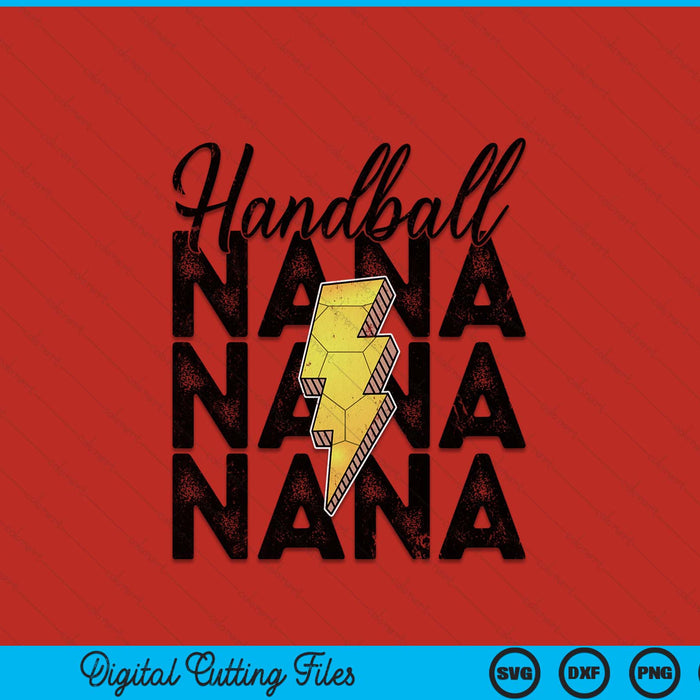 Lightning bolt handball nana SVG cut file