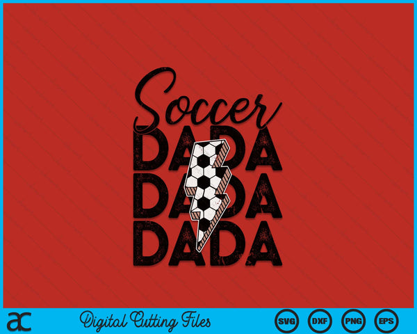 Lightning Bolt Soccer Dada SVG PNG Digital Printable Files