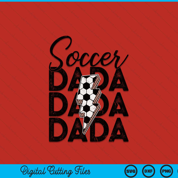 Lightning Bolt Soccer Dada SVG PNG Digital Printable Files