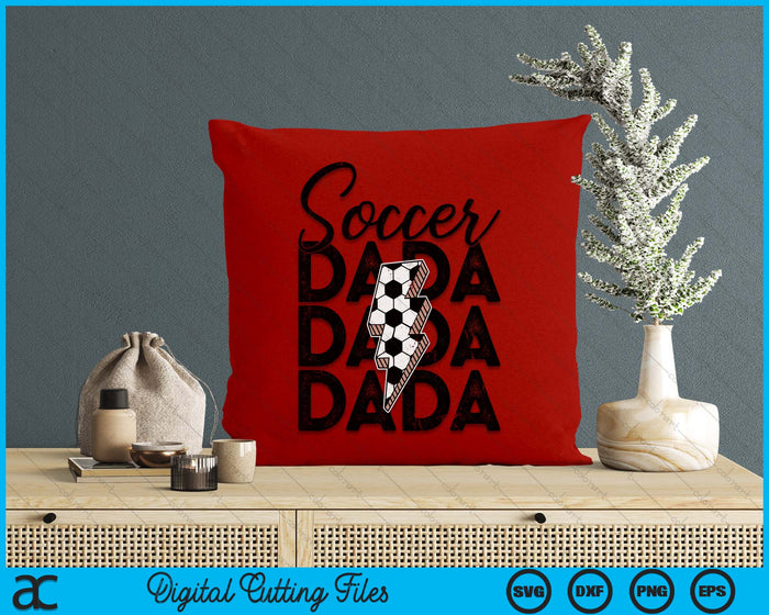 Lightning Bolt Soccer Dada SVG PNG Digital Printable Files