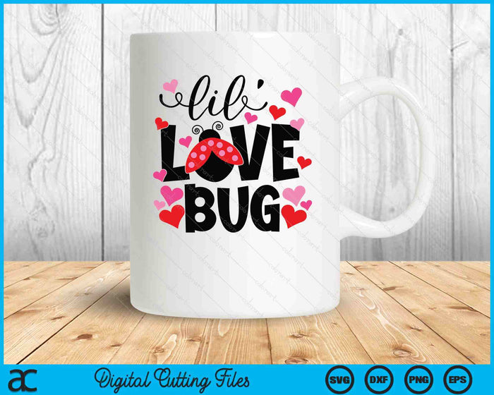 Lil' Love Bug Valentine's Day SVG PNG Digital Printable Files