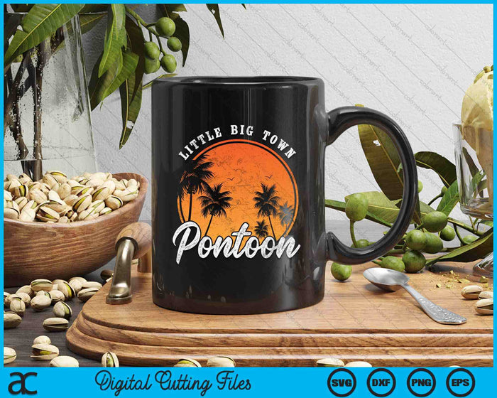 Little Big Town Pontoon Summer Vacation Vintage SVG PNG Digital Cutting Files