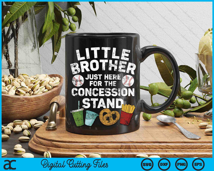 Little Brother Just Here For The Concession Stand SVG PNG Digital Printable Files