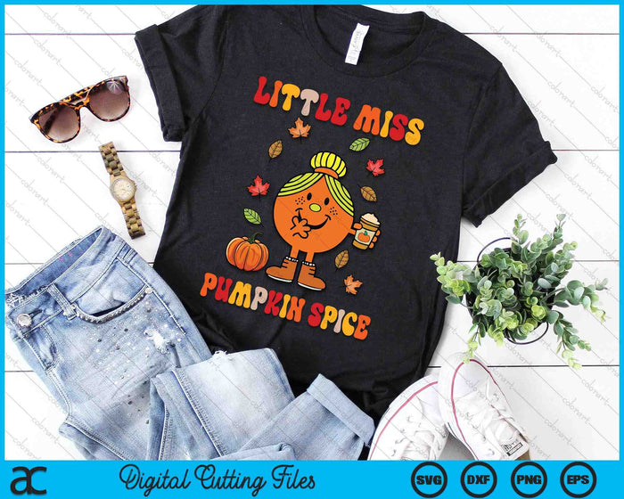 Little Pumpkin Spice Miss Cute Fall Pumpkin Thanksgiving SVG PNG Digital Cutting Files