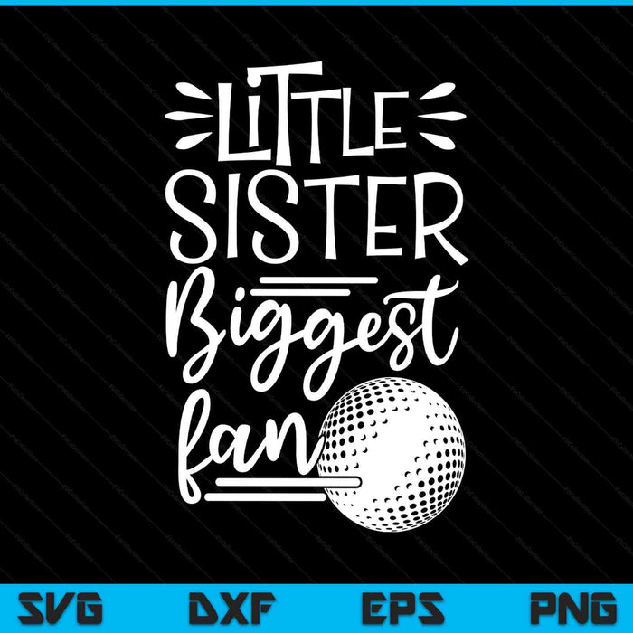 Little sister biggest fan hockey, hockey girls SVG PNG cut file for Cricut