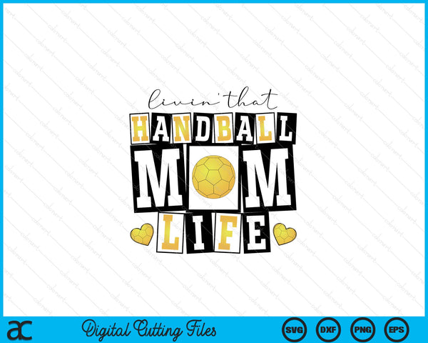 Livin' that retro handball mom SVG cut file