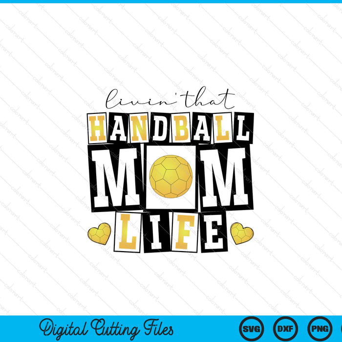 Livin' that retro handball mom SVG cut file
