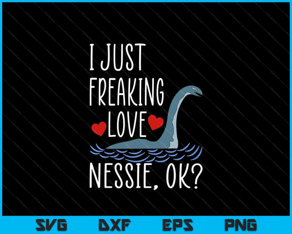Loch ness monster nessie scotland Irish fabulous creatures SVG cut file