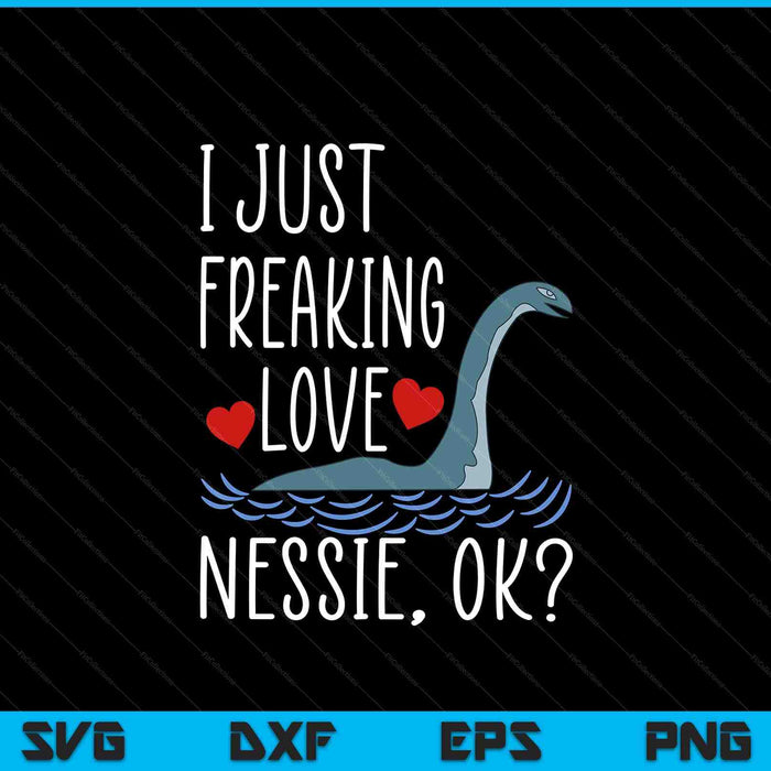 Loch ness monster nessie scotland Irish fabulous creatures SVG cut file