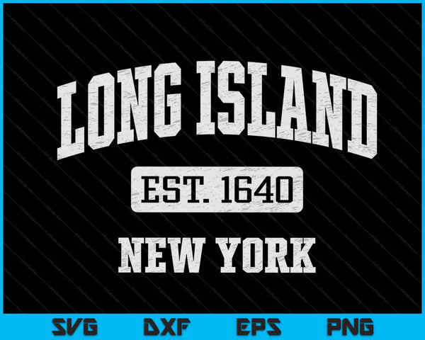 Long Island New York ny vintage SVG cut file
