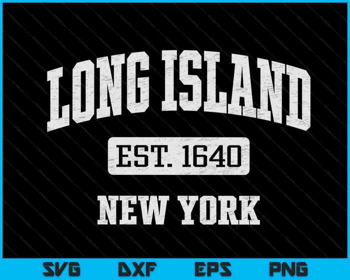 Long Island New York NY Vintage SVG PNG Digital Cutting Files