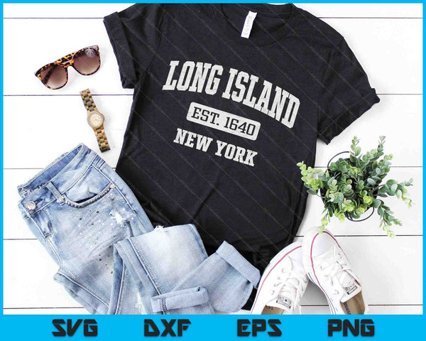 Long Island New York NY Vintage SVG PNG Digital Cutting Files