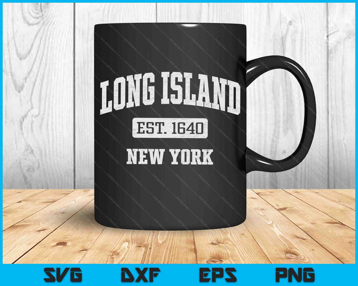 Long Island New York NY Vintage SVG PNG Digital Cutting Files