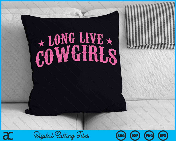 Lang leve Howdy Rodeo Western Country Southern Cowgirls SVG PNG digitale snijbestanden