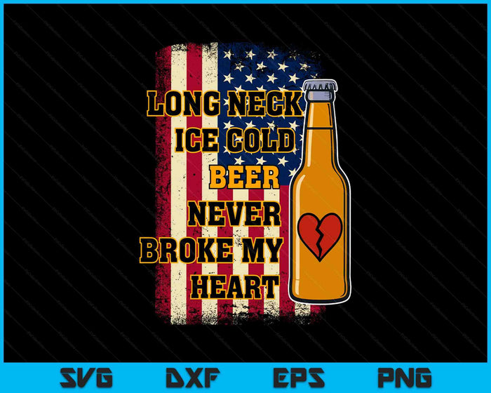 Long Neck Ice Cold Beer SVG PNG Digital Printable Files