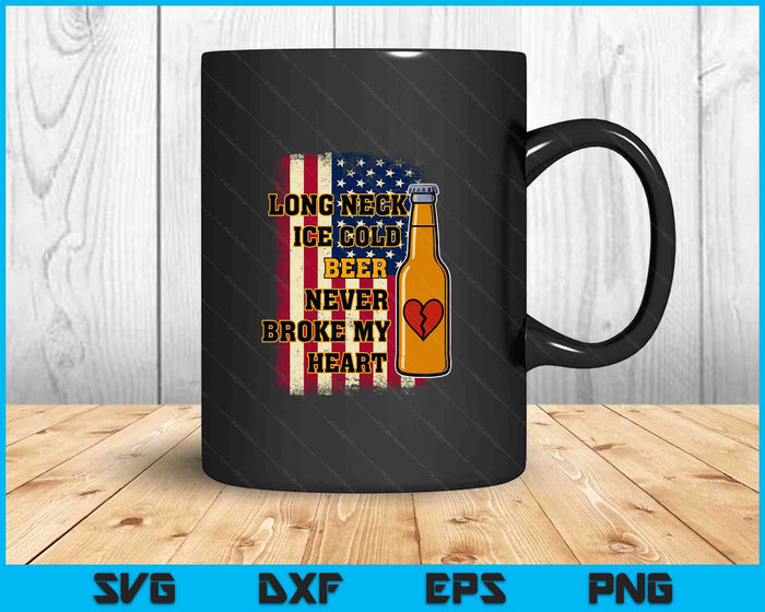 Long Neck Ice Cold Beer SVG PNG Digital Printable Files