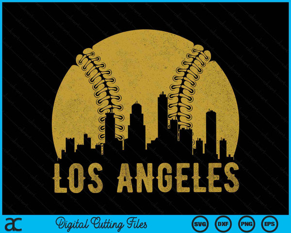 Los Angeles Baseball Fan SVG PNG Cutting Printable Files