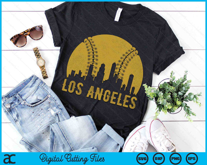 Los Angeles Baseball Fan SVG PNG Cutting Printable Files