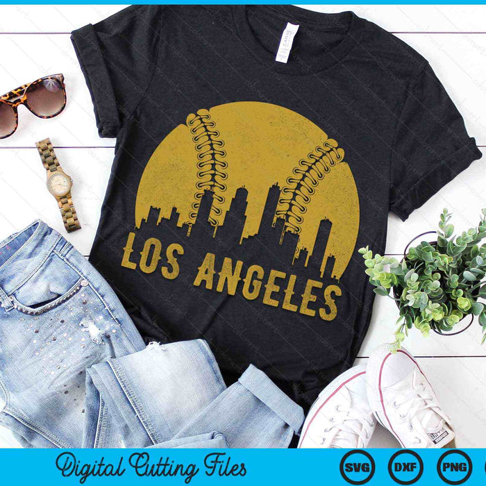 Los Angeles Baseball Fan SVG PNG Cutting Printable Files