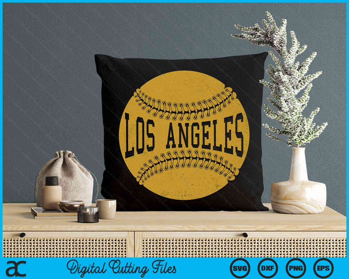 Los Angeles Baseball Fan SVG PNG Digital Cutting Files