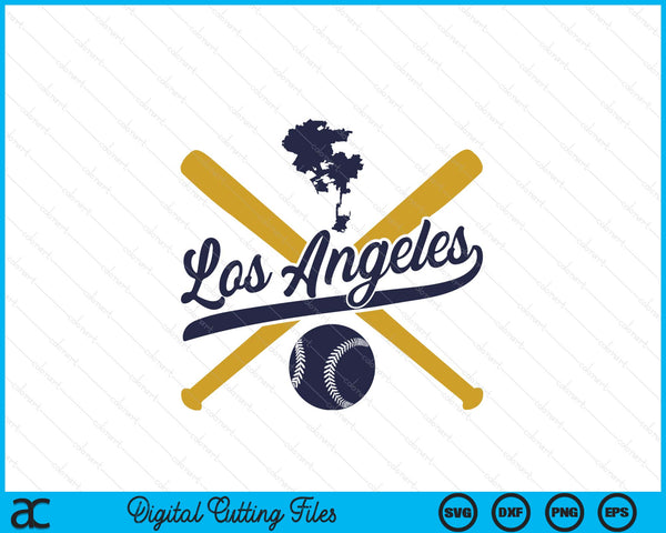 Los Angeles Baseball Vintage Wisconsin Pride Love City SVG PNG Digital Cutting Files