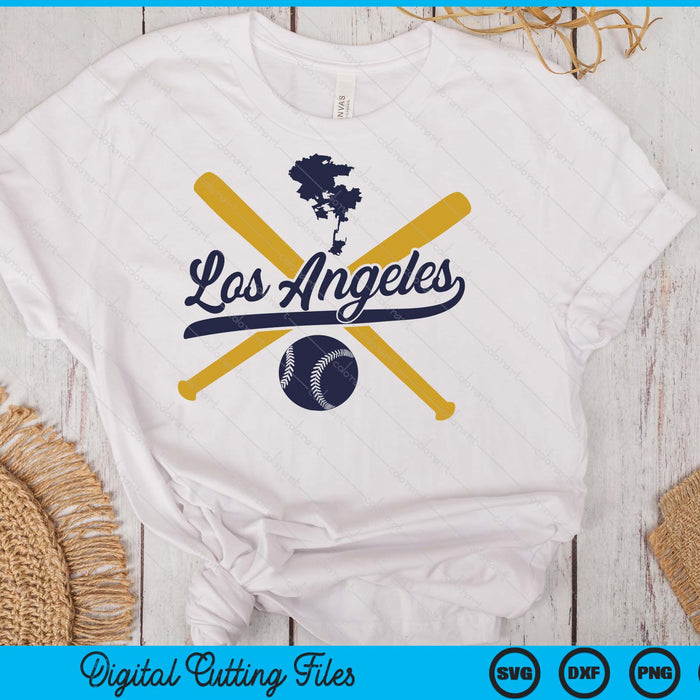 Los Angeles Baseball Vintage Wisconsin Pride Love City SVG PNG Digital Cutting Files