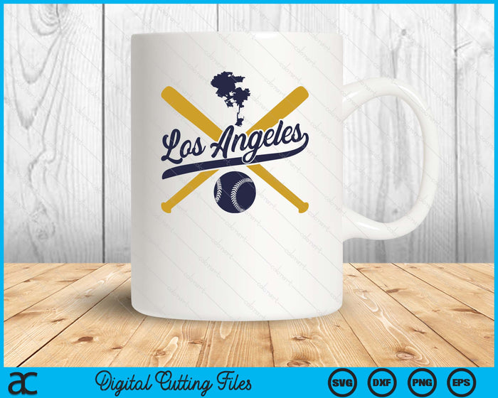 Los Angeles Baseball Vintage Wisconsin Pride Love City SVG PNG Digital Cutting Files