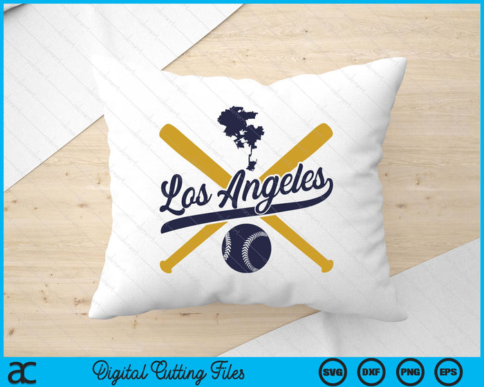 Los Angeles Baseball Vintage Wisconsin Pride Love City SVG PNG Digital Cutting Files