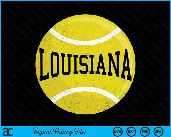 Louisiana Tennis Fan SVG PNG Digital Cutting Files