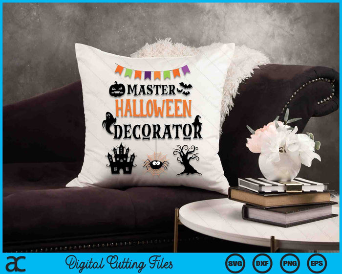 Decoración de amor para Halloween Maestro Decorador de Halloween SVG PNG Archivo de corte digital