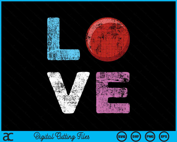 Love Dodgeball Team Fan SVG PNG Digital Cutting Files