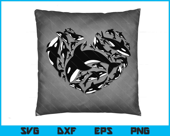 Love Orca Gifts Killer Whale SVG PNG Digital Cutting Files