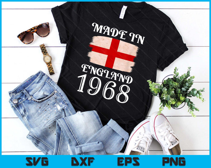 Love St Georges Day Made In England 1968 For Englishman SVG PNG Digital Printable Files