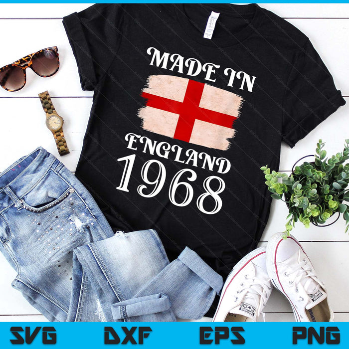 Love St Georges Day Made In England 1968 For Englishman SVG PNG Digital Printable Files