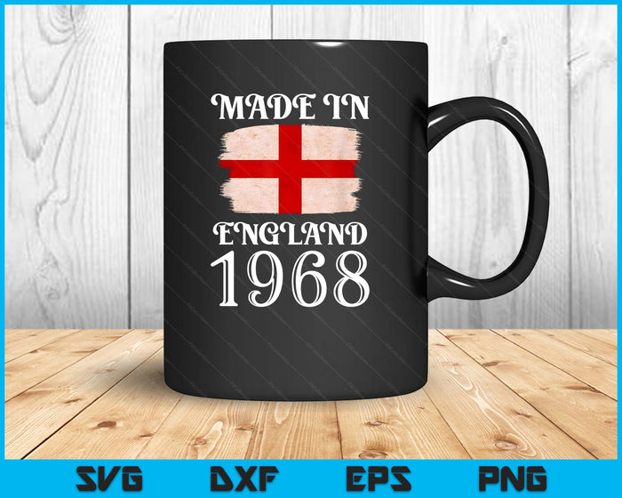 Love St Georges Day Made In England 1968 For Englishman SVG PNG Digital Printable Files