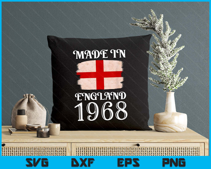 Love St Georges Day Made In England 1968 For Englishman SVG PNG Digital Printable Files
