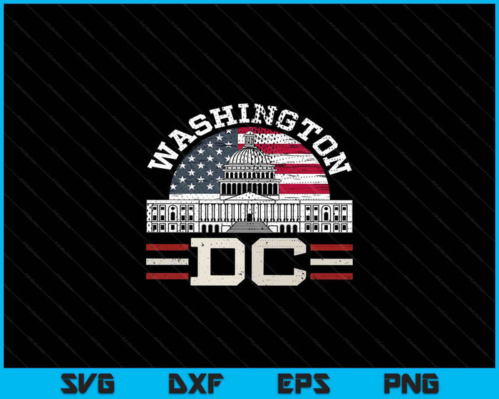 Hou van Washington DC USA SVG PNG digitale snijbestanden