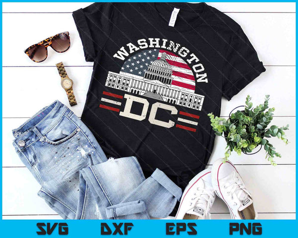 Love Washington DC USA SVG PNG Digital Cutting Files