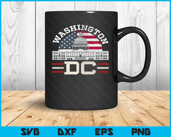 Hou van Washington DC USA SVG PNG digitale snijbestanden