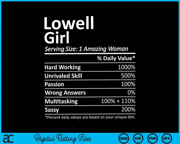 Lowell Girl MA Massachusetts Funny City Home Roots SVG PNG Digital Cutting Files