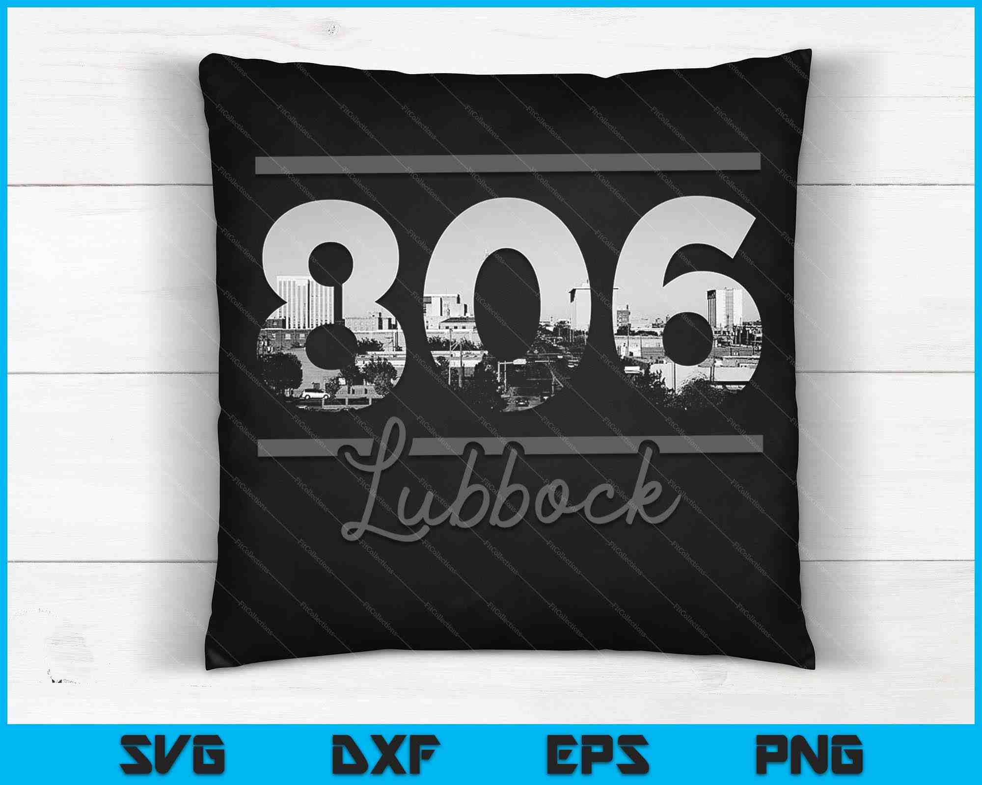 Lubbock 806 Area Code Skyline Texas Vintage SVG PNG Files – creativeusarts