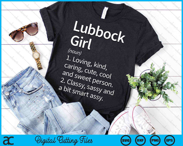 Lubbock Girl TX Texas Home Roots SVG PNG Archivos de corte digital