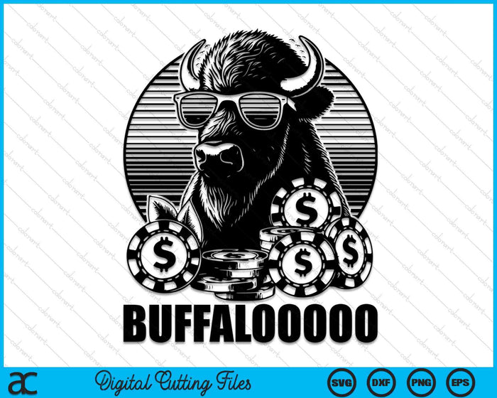 Lucky Buffalo Casino Slot Machine BUFFALOOOOO Gambling SVG PNG Digital Printable Files